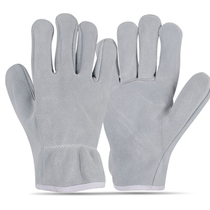 DriveMax ClassicSplit leather safety glove by Subhan Safety, industrial work glove designed for durability, grip, and hand protection.