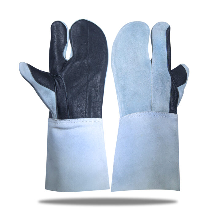 TriGuard 15X Reinforced leather safety glove by Subhan Safety, industrial work glove designed for durability, grip, and hand protection.