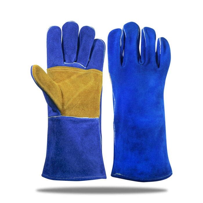 WeldGuard ProShield leather safety glove by Subhan Safety, industrial work glove designed for durability, grip, and hand protection.